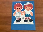 Vintage 1974 Raggedy Ann And Andy Fun Fashions Paper Dolls Book Whitman Uncut