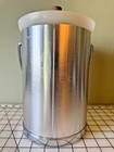 Vintage Kromex Aluminum Ice Bucket Made In Usa Mcm Barware W  Liner