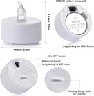 Tea Light Candles With Remote Control flickering Flameless Led Candle long Lasti