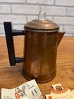 Vintage Small Copper Coffee Percolator Land O  Lakes Butter Premium Spartan Nos
