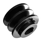 2bk28-1 V-belt Pulley 1 Inch Bore  2 9  Od  Cast Iron  Sheave Single Dual Groove