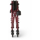Ultralight Transport Wheelchair Folding Compact Permanent Arms 19 In Seat Width