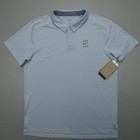 Nike Court Men s Dri-fit Tennis Polo Shirt Slim Fit Size L Pale Blue Nwt Fz6907