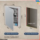 Wall Mount Medicine Cabinet Mirror Door Hanging Bathroom Storage Shelf Organizer