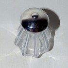 Antique vintage Art Deco Crystal Sugar Caster Shaker Silver Plate Lid Fluted
