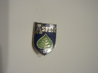 Vintage Aspen Leaf Ski Hat Pin Badge Colorado Resort Souvenir Lapel Skiing Japan