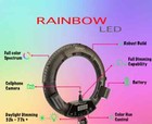 New Prismatic Spectra 18  Rgb Rainbow Led Ring Light  Professional Photo  Tiktok