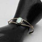 Vintage Sterling Silver Opal Cuff Bracelet Southwestern Navajo