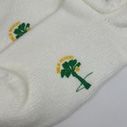 Vtg Socks Acrylic Blend White Roll Top Down Ankle 9-11 80s 90s Nos Palm Desert