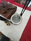 Vintage Dietzgen Pocket Transit Surveying Compass Tool With Leather Case  1