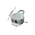 4 Pack Heavy Duty Long Lock Steel Maximum Protection Padlock With 3 Keys