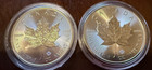 Lot Of 2 Coins  2024  5 Silver Canadian Maple Leaf 1 Oz Bu Maple Privy