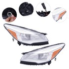 Halogen Clear Headlight Pair Driver   Passenger 2013-2016 Ford Escape Fo2502309c