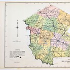 1941  Sullivan  County New York Map Original  20x16   Monticello Liberty