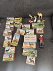 Vintage 1950s-60s Lot Marx Animal Kingdom Lot Of 28 Cage Boxed And Loose