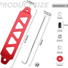 Battery Hold Down Bracket  Aluminum Alloy Battery Tie Down Sets Provide Safe Red