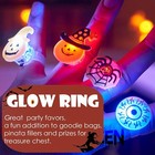 20pcs Halloween Light Up Rings Glow Party Favors For Kids