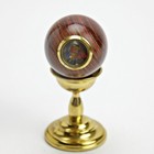 Vintage Vancourt Usa Wooden Brass Kaleidoscope Egg W  Stand