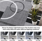 Runner Rug 2x6 Modern Geometric Area Rug Contemporary Abstract Circles Rug Carpe