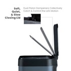 18 5 Gallon Kitchen Trash Can  Stainless Steel  Virtuoso Gen 1  Blue