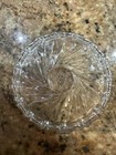 Vintage Clear Glass Czech Crystal Coasters - Set Of 6