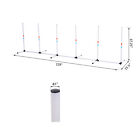 Dog Weave Pole Set Agility Starter Kit Pet Outdoor Exercise Training Set