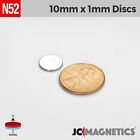 10mm X 1mm N52 Strong Round Disc Rare Earth Neodymium Thin Magnet 10x1mm