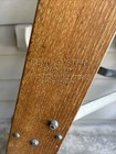 Vtg Antique Bell System Western Electric Oak Wood 48    Step Ladder Ed-91130-01