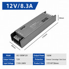 Led Driver Power Supply Transformer Ac110v To Dc 12v 24v 400w For Led Strip Lamp