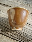 Antique Chinese Blue White Porcelain Goldfish Cup Cafe Au Lait Glaze 19th Cent