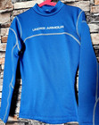 Under Armour Boys Ysm Cold Gear Crew Neck Fitted Blue Top 13 5 x20 