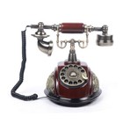 Vintage Old Fashioned Rotary Dial Phone Telephone Antique Handset European Style