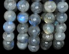 Fine 10mm Natural Gray Labradorite Gemstone Round Beads Stretch Bracelet 7 5  