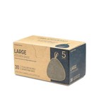21 Gallon  White  Kitchen Trash Bags With Drawstring Closure  30 Pack