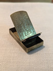 19th C  Hunters Brass Engraved Small Tinderbox