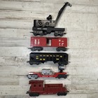 Marx Prewar O Gauge Freight Car Lot Crane Boxcar Caboose Hopper Searchlight