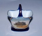Antique Germany Porcelain Souvenir Toothpick Holder - High School Manning  Iowa