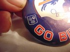 Vintage 1975 Buffalo Bills Nfl Football Pin Back Button White Helmet Go Bills 