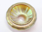 Antique Quezal Favrile Aurene Art Glass Open Salt