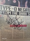 Type O Negative Peter Steele Signed Hit Parader Magazine Page Rip Pete  Goth   