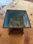 Old Chinese Cloisonn   Enamel Planter Bowl  W  Original Stand  Older  ofc