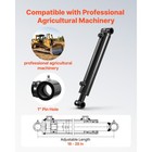 Uimoso Double Acting Hydraulic Cylinder 2  Bore  10  Stroke  3500 Psi Capacity
