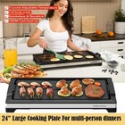 1800w Electric Indoor Griddle Large Non-stick Bbq Grill For Pancake Burger Party