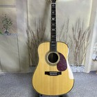 Free Shipping Natural Acoustic Guitar D45 6string Solid Spruce Top Us Warehouse