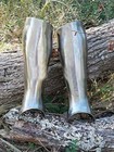 Leg Armor Closed Hinged Greaves Gothic Fluted Medieval Leg Guards
