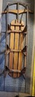 Rare Vintage 1950s Shooting Star 55  Wooden Snow Sled  Great Patina   Graphics 