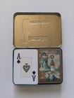 Vintage  Anheuser -  Busch Playing Cards Budweiser   two  Decks   In Tin Box