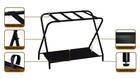 Kings Brand Furniture - Luggage Rack  Folding Suitcase Stand With Storage Shelf 