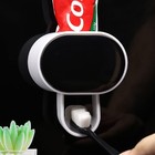 Automatic Toothpaste Dispenser Wall Mount Dual Traffic Mode Black Tooth Squeezer