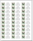 150 Butterfly Postage Stamp Pretty Mailing Return Address Labels Personalized